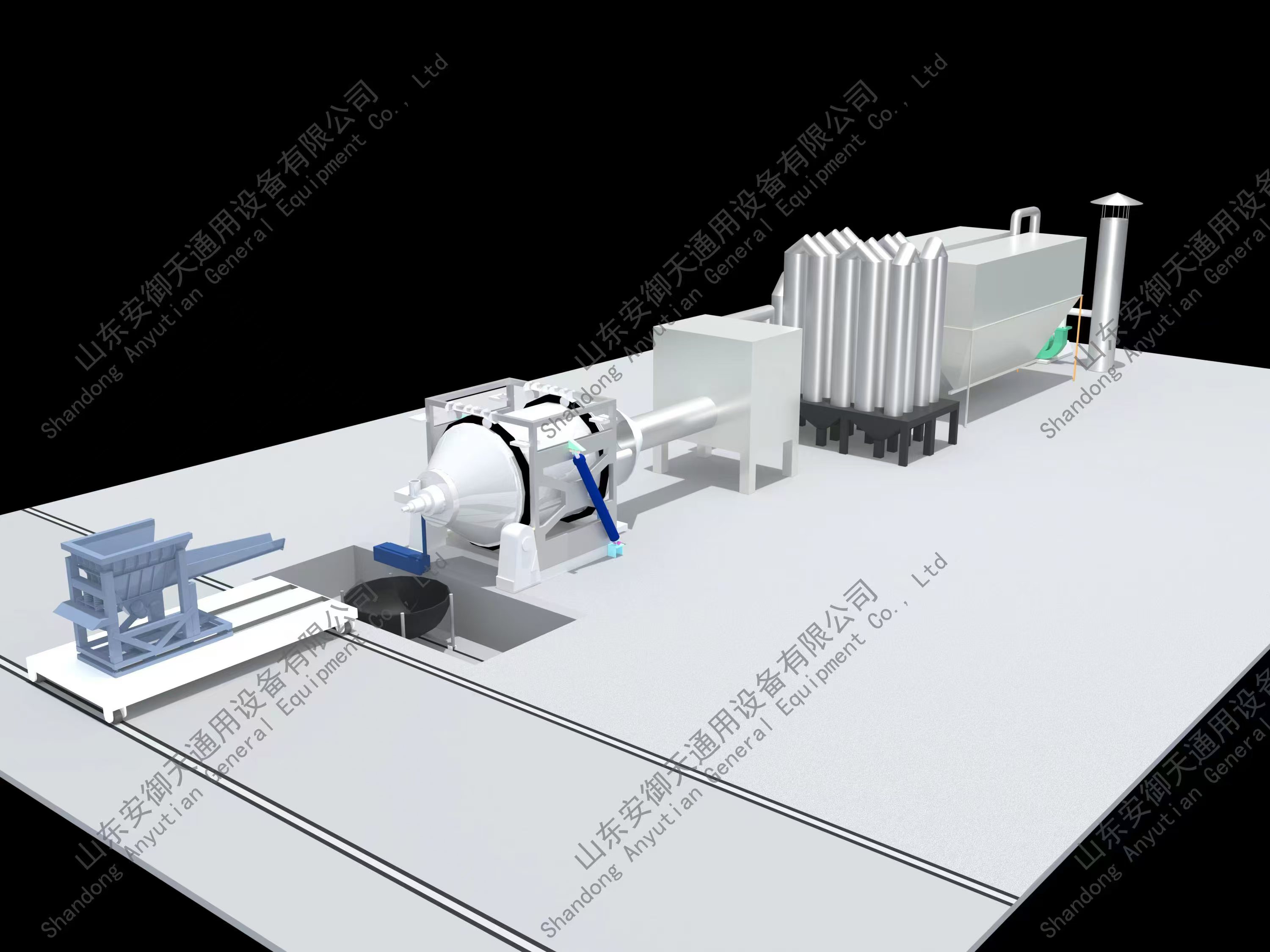 lead smelting rotary furnace